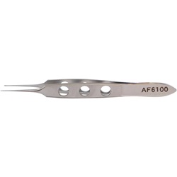 Bishop-Harmon Tissue Forceps, 1x2 Teeth, 3 3/8" (8.6 Cm), Curved, Delicate